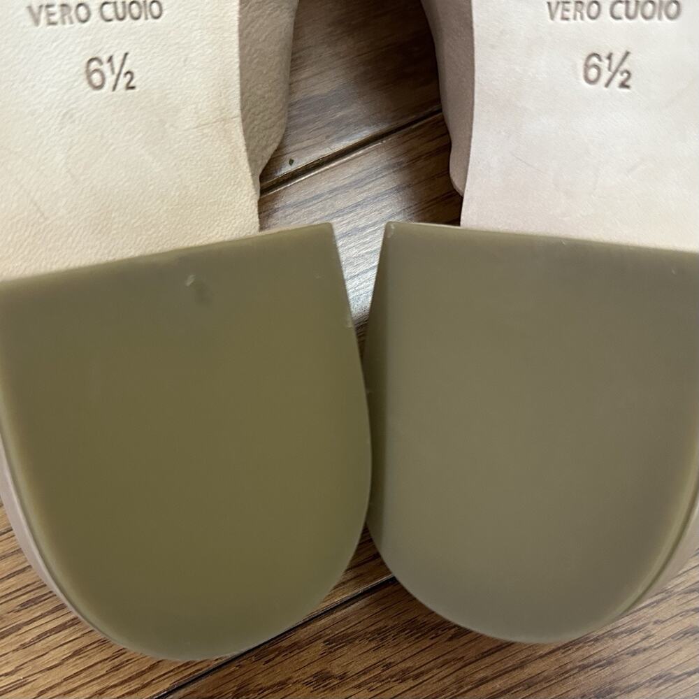 Eileen Fisher Women’s Size 6.5 Brown Nubuck Leather Slides Mules Pointed - Picture 7 of 7